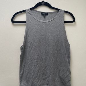 ribbed grey Topshop tank
